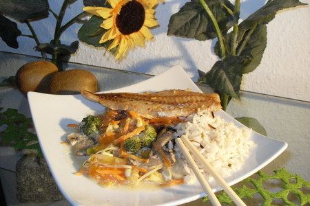 Фото к рецепту: Рыбное филе с папайя