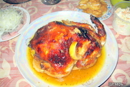 Фото к рецепту: Курица запёчённая.