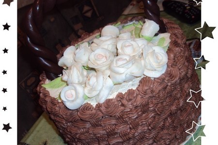 Торт "корзина с цветами"