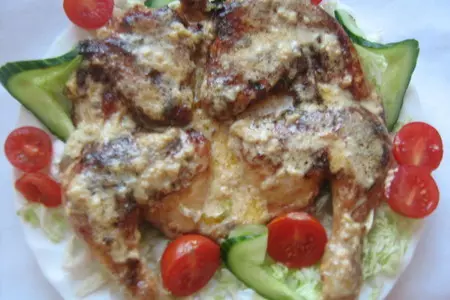 Шкмерули. цыпленок тапака (табака) по-шкмерски