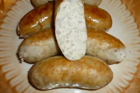 Сардельки куриные с рисом