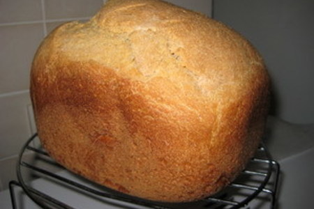 Фото к рецепту: Кукурузный хлеб для хлебопечки