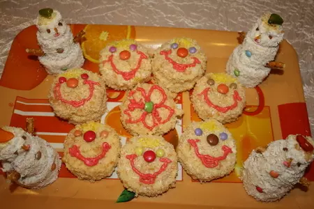 Пирожные "ежики"