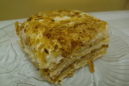 Мильфей с лимонным кремом