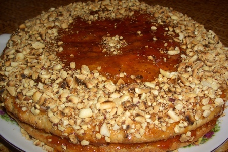 Фото к рецепту: Ореховый пирог "вечерний соблазн"
