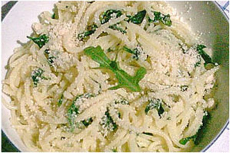 Спагетти с руколлой
