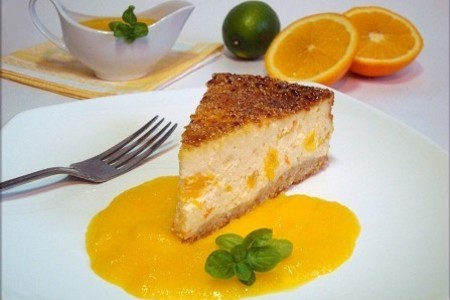 Упоительный десерт по мотивам чизкейка "оранжевое настроение".