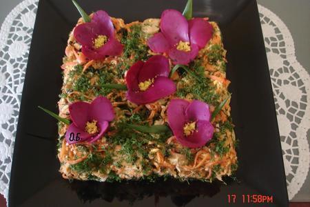 Фото к рецепту: Салат "морковный"или "крокусы"