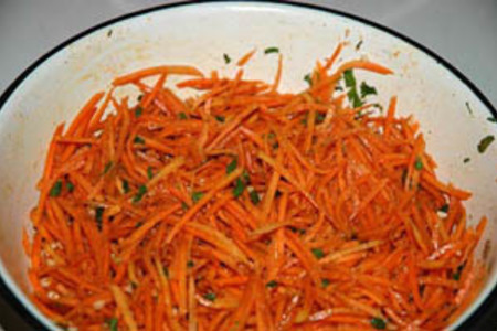 Фото к рецепту: Корейский салат "морковча"