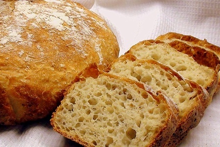 Фото к рецепту: Хлеб на пшённой каше.