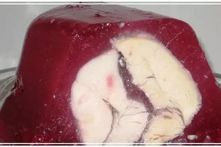 Куриное филе в клюквенном желе