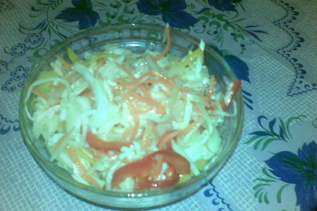 Фото к рецепту: Салат "вкусная капустка"