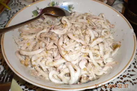Кальмарчики с орехами