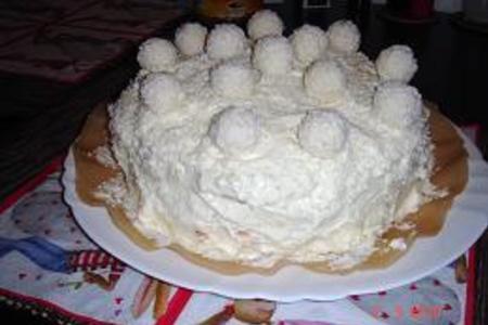 Торт "белоснежное raffaello"