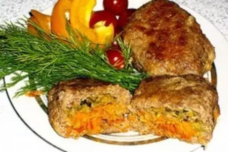 Зразы мясные слоеные