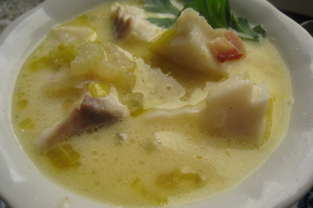 Сливочный суп из морского черта