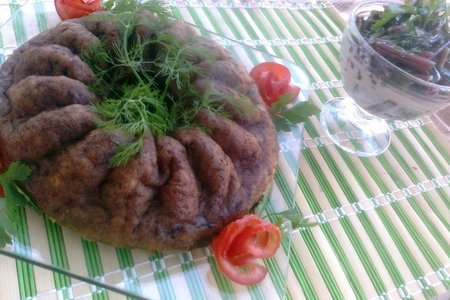 Фото к рецепту: Запеканка из кабачков+ салат со свекольной ботвой