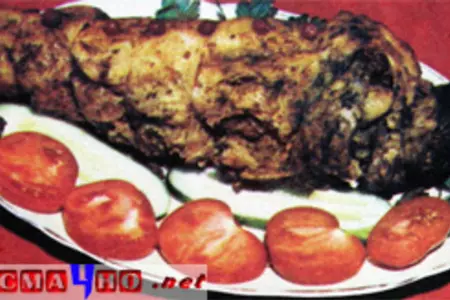 Грудинка, фаршированная кашей