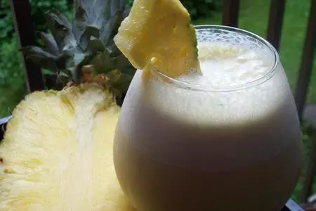 Ананасовый  смузи   из серии " худеем вкусно"