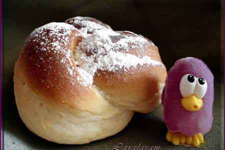 Японские булочки по методу заварки теста "65°-цельсия"  (water-roux sweet bun dough)