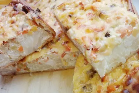 Овощной киш с брынзой