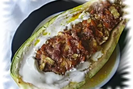 Фаршированные кабачки, запеченные в фольге