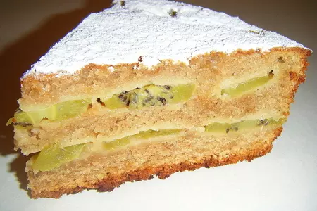 Пирог с киви