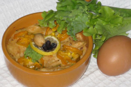 Фото к рецепту: Запеченые яйца с лососевым соусом