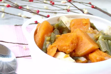 Куриное рагу с бататом