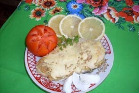 Фото к рецепту: Сёмга запеченная с сыром