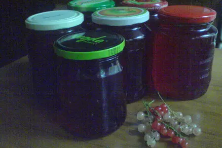 Желе из красной и белой смородины