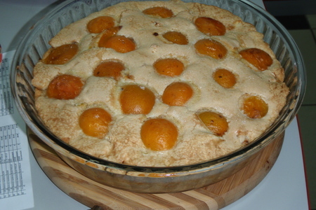 Пирог яблочно-абрикосовый "пятиминутка"