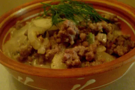 Пикантное рагу с огурцами