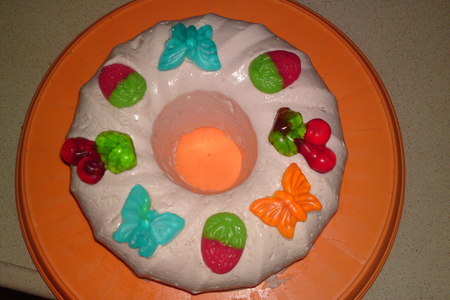 Фото к рецепту: Торт "нежность" (без выпечки)