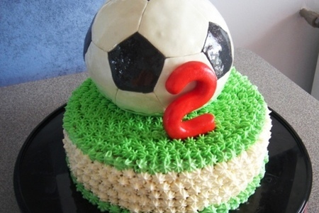 Торт " футбольный мяч"