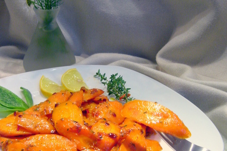 Пикантная карамлизированная медово-лимонная морковь (витаминный гарнир)