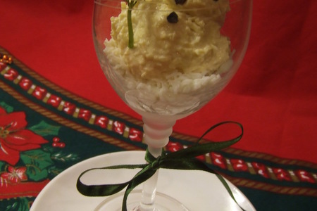Фото к рецепту: Закуска "веселый снеговик"