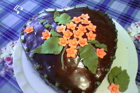 Фото к рецепту: Шоколадный крем (глазурь) для тортов, пирожных