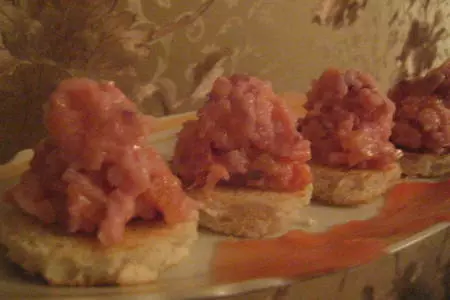 Канапе "сакура".