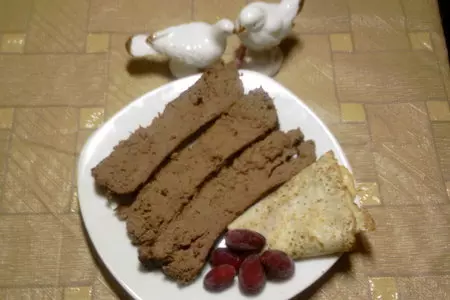 Запечённый куриный паштет.