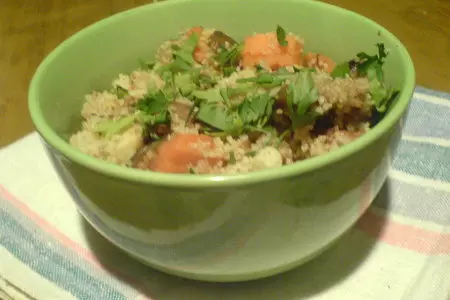 Индейка с кускусом и овощами