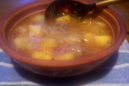 Крестьянский суп с фрикадельками