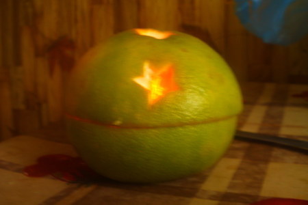 Подсвечник из свити (грейпфрут)