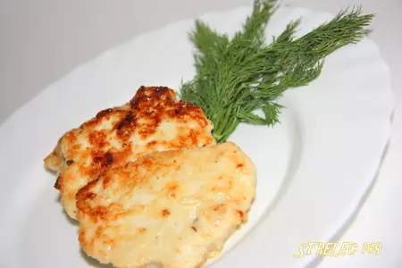 Куриные оладьи с медом и мускатным орехом.