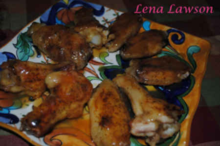 Pineapple-glazed chicken wings/куриные крылышки в ананасовой глазировке
