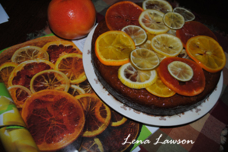 Buttermilk cake with candied citrus / кефирный пирог с карамелизированными цитрусами