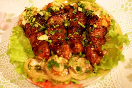 Куриные голени фаршированные, с беконом