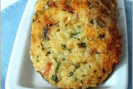Рисовые биточки с пармезаном