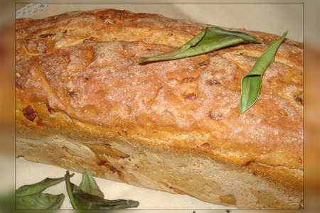 Фото к рецепту: Хлеб с дымком... а также с опарой, закваской и ветчиной. для мужчин... и не только...