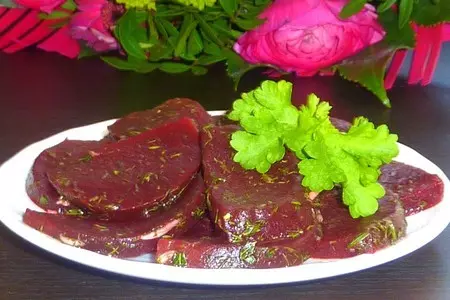 Свекла в холодном маринаде (для поста) ...любителям свеклы посвящается!